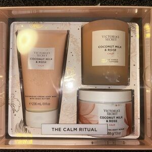 Victoria’s secret gift set -  Body Wash, Scented Candle, and Body Scrub
